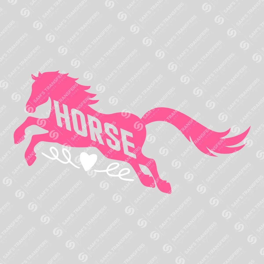 Horse Love Ready-to-Press DTF Transfer | SAT08375