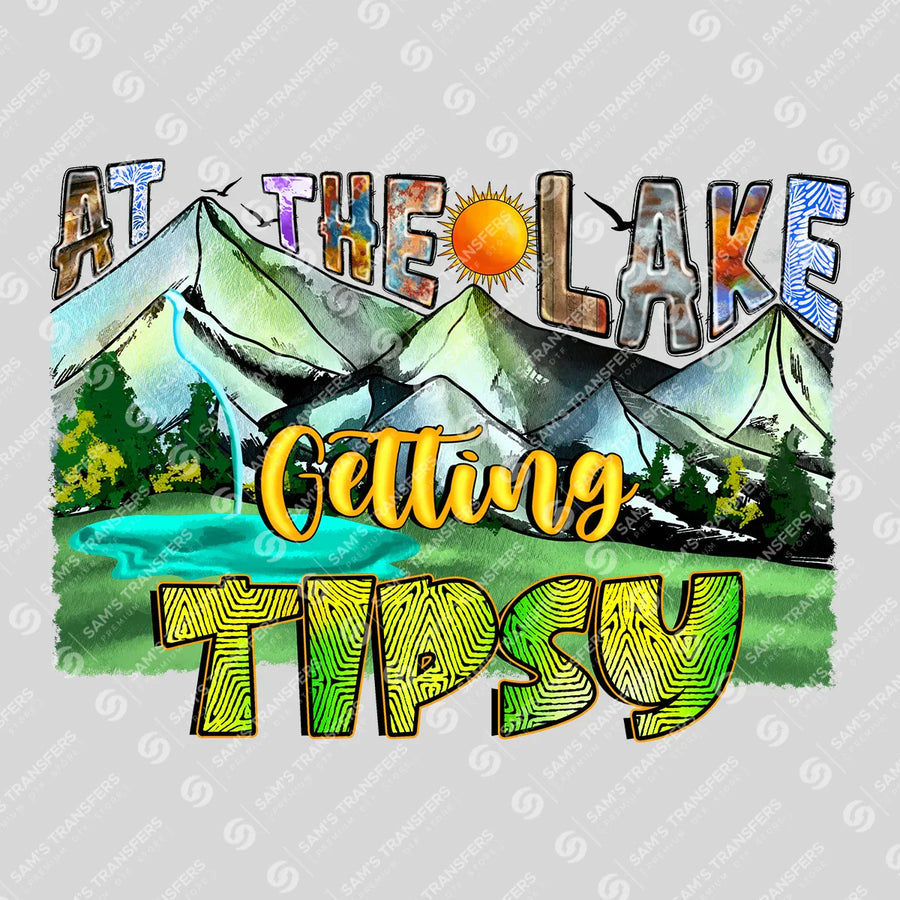 At the Lake Getting Tipsy Ready-to-Press DTF Transfer | SAT08451
