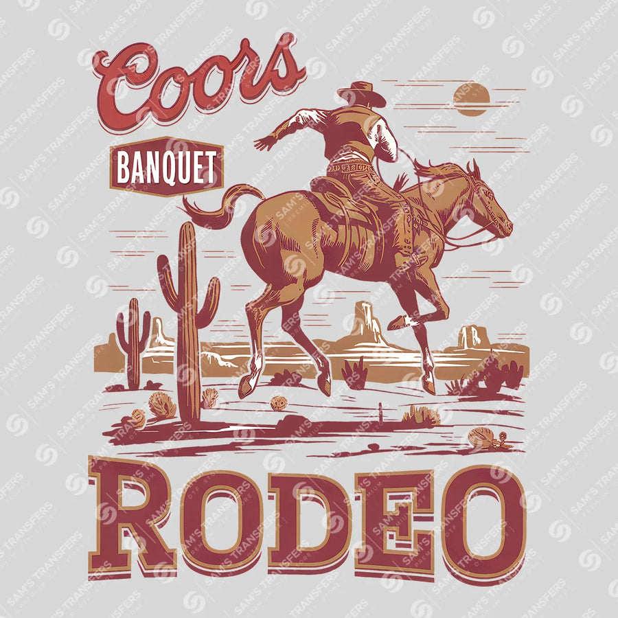 Coors Banquet Rodeo Ready-to-Press DTF Transfer | SAT08458