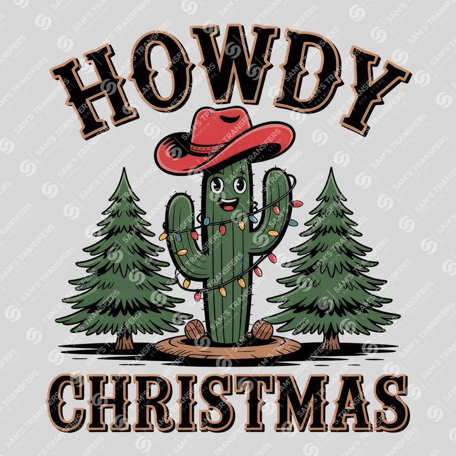 Howdy Christmas Ready-to-Press DTF Transfer | SAT08501