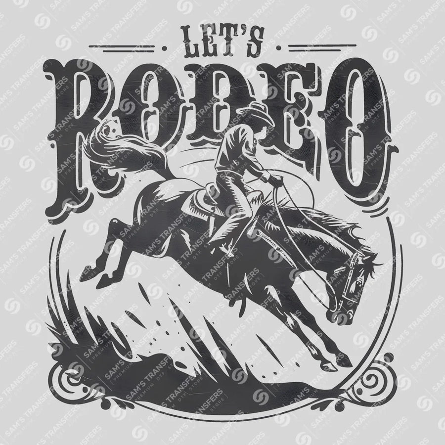 Let's Rodeo Ready-to-Press DTF Transfer | SAT08519