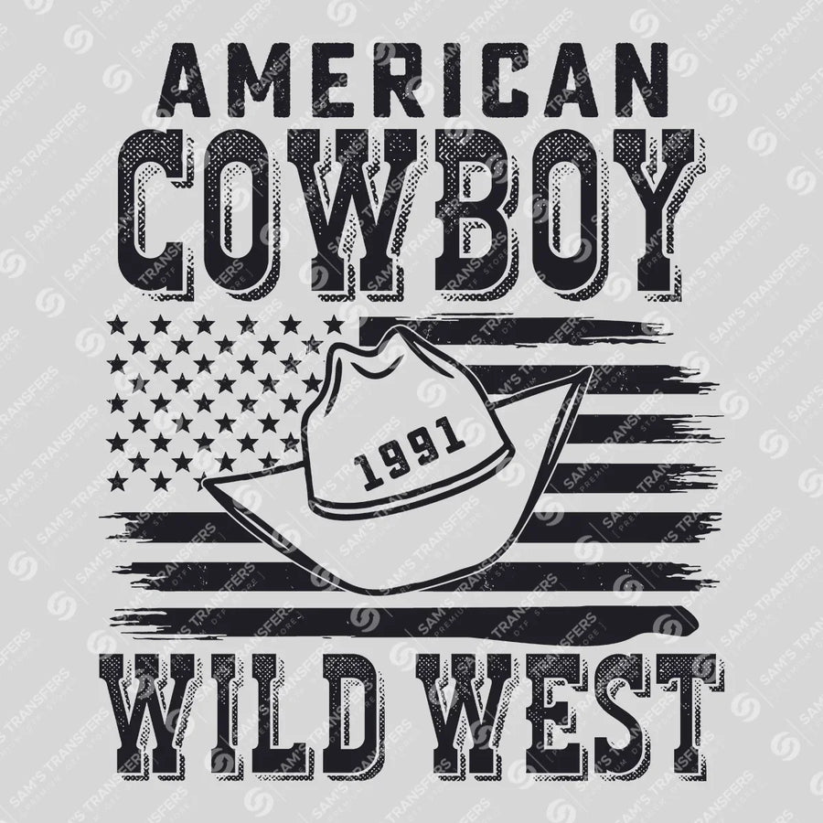 American Cowboy Wild West Ready-to-Press DTF Transfer | SAT08535