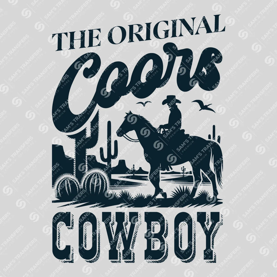 The Original Coors Cowboy Ready-to-Press DTF Transfer | SAT08554
