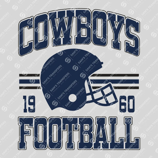 Apparel featuring a Cowboys Football-themed DTF transfer.