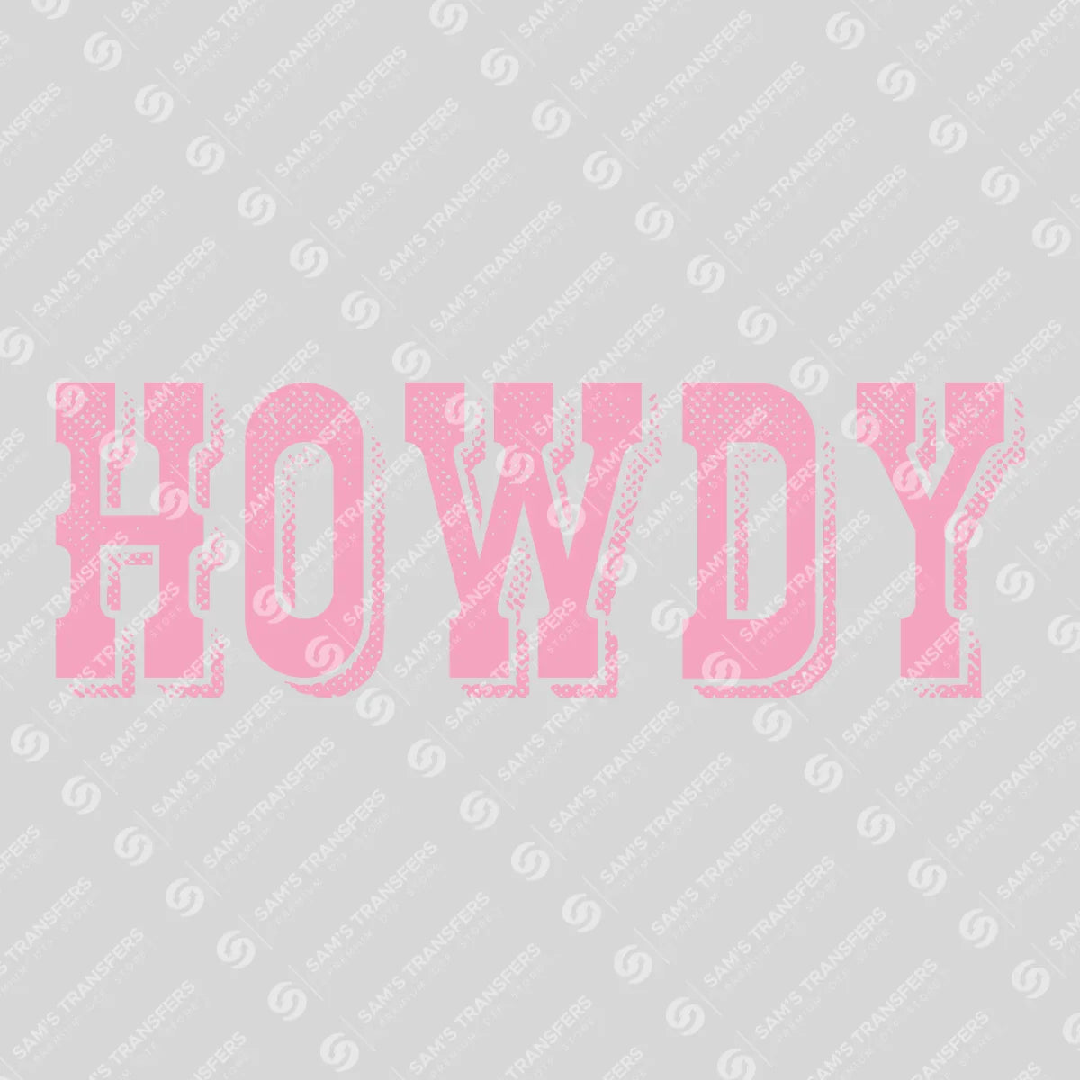 Apparel featuring a Howdy-themed DTF transfer.