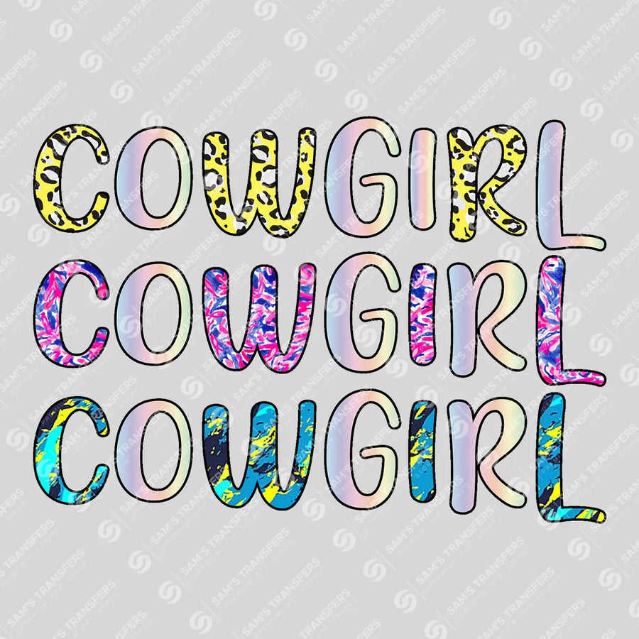 Cowgirl Ready-to-Press DTF Transfer | SAT08672