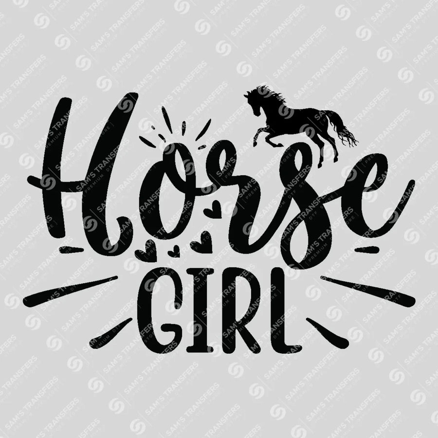 Horse Girl Ready-to-Press DTF Transfer | SAT08694
