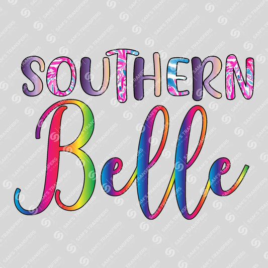 Apparel featuring a Southern Belle-themed DTF transfer.