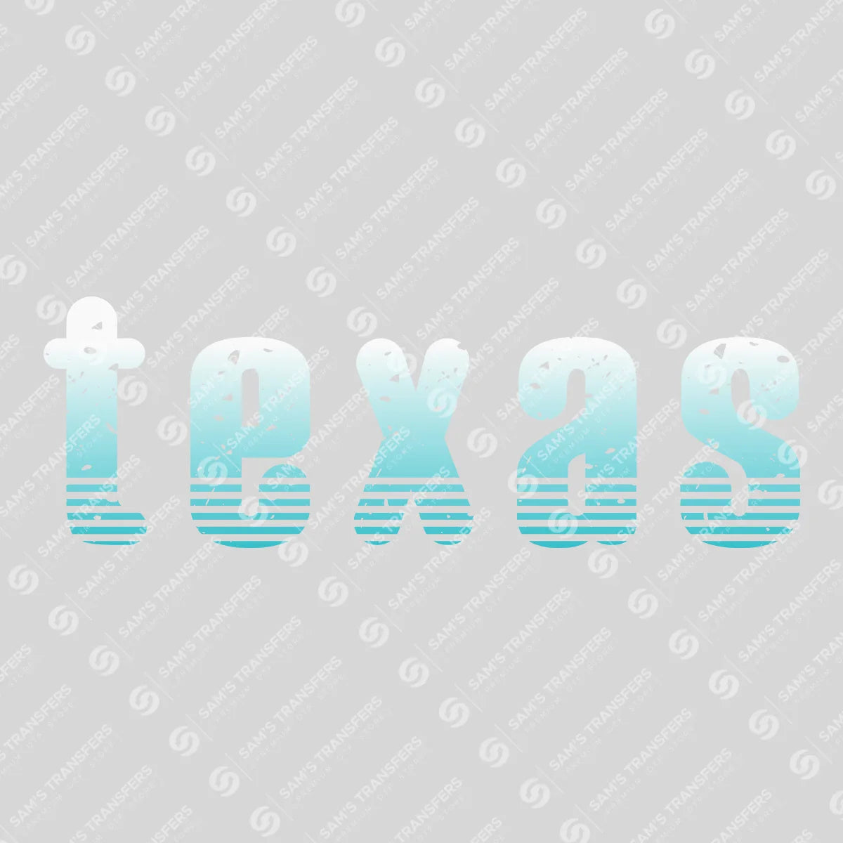 Apparel featuring a Texas-themed DTF transfer.