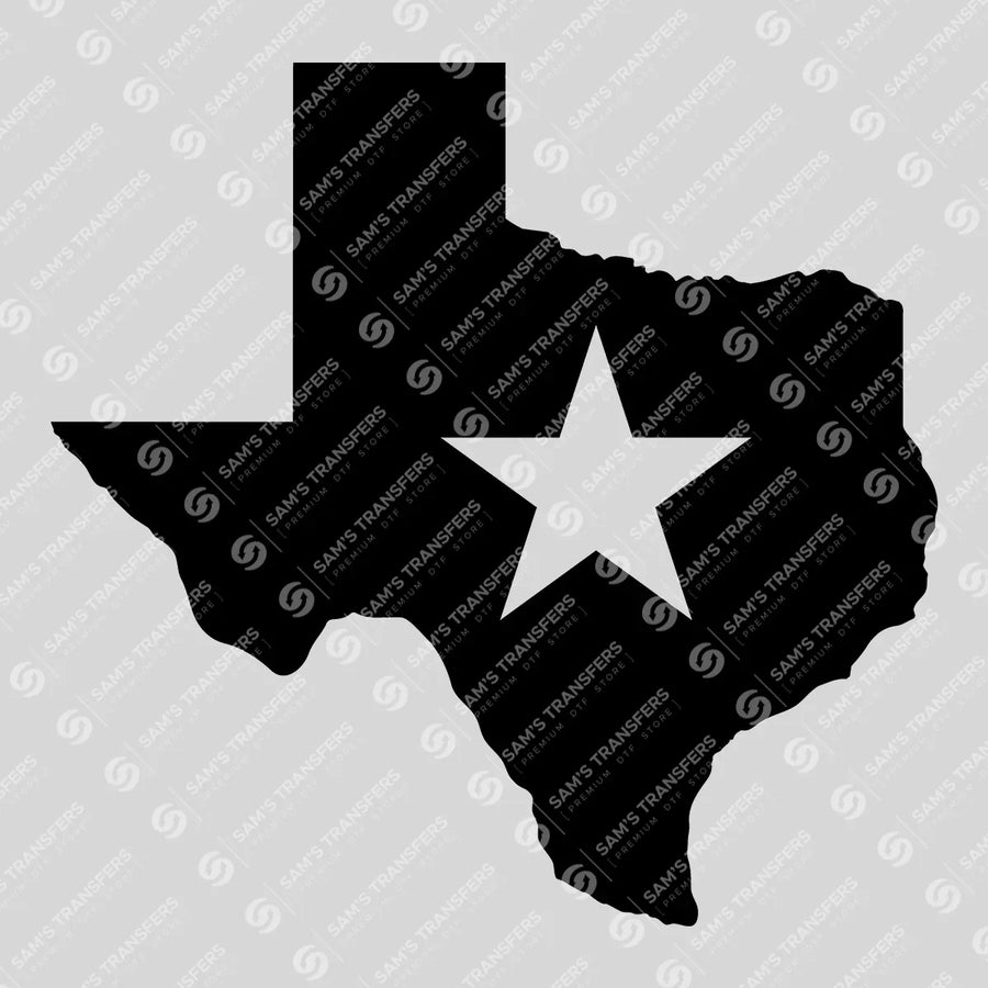Texas Lone Star Ready-to-Press DTF Transfer | SAT08855