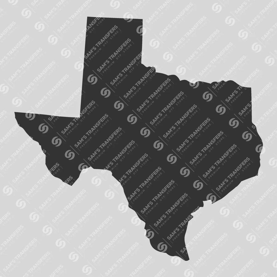 Texas Silhouette Ready-to-Press DTF Transfer | SAT08874