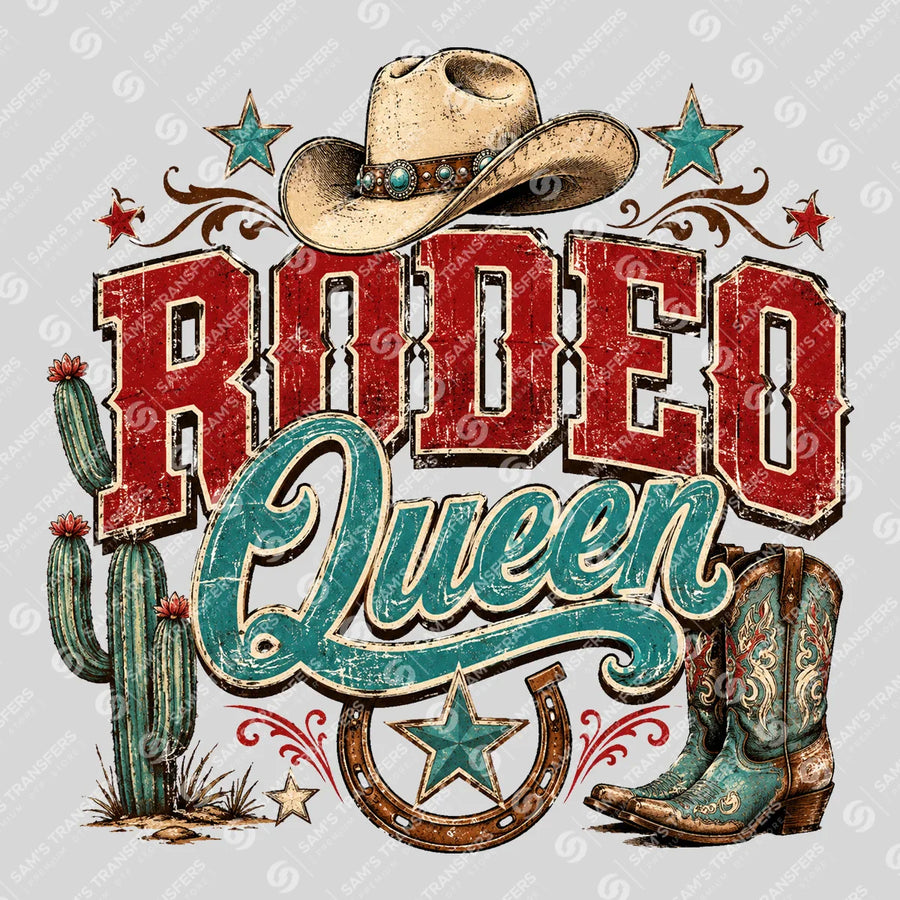 Rodeo Queen Ready-to-Press DTF Transfer | SAT08917