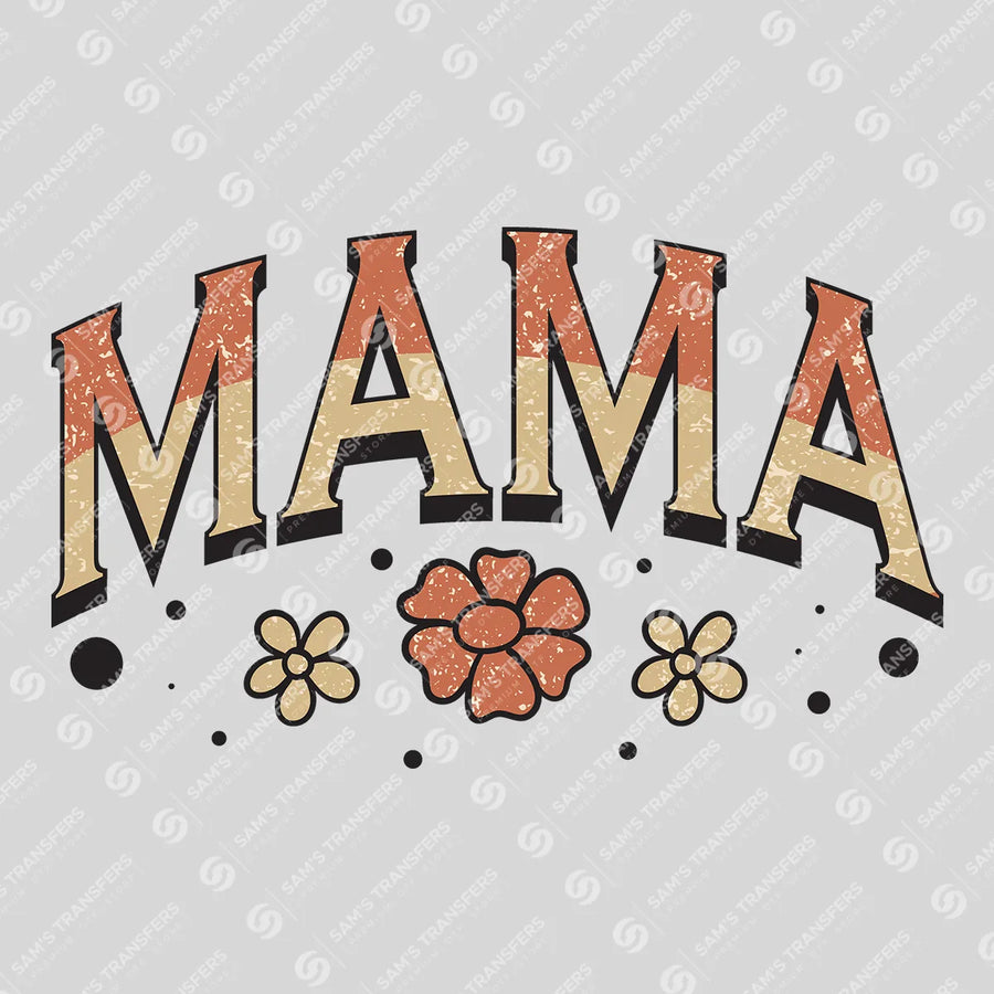 Mama Retro Floral Ready-to-Press DTF Transfer | SAT09000