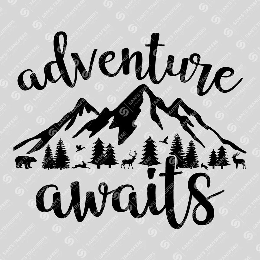 Adventure Awaits Forest Ready-to-Press DTF Transfer | SAT09173