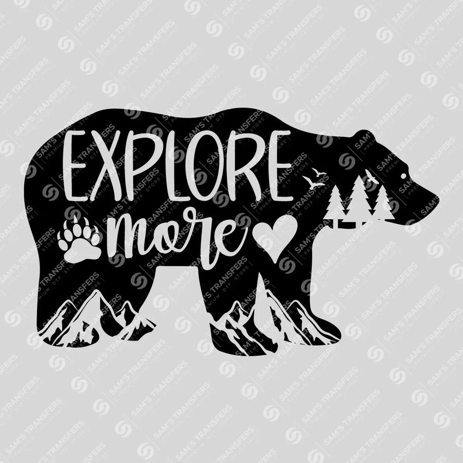 Explore More Bear Ready-to-Press DTF Transfer | SAT09187