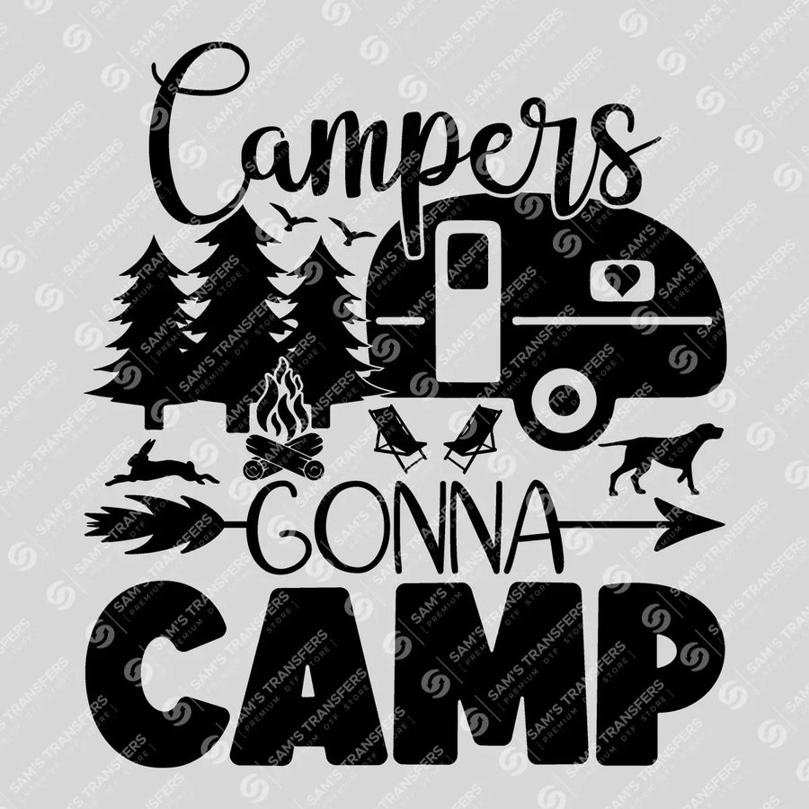 Campers Gonna Camp Camper Ready-to-Press DTF Transfer | SAT09241