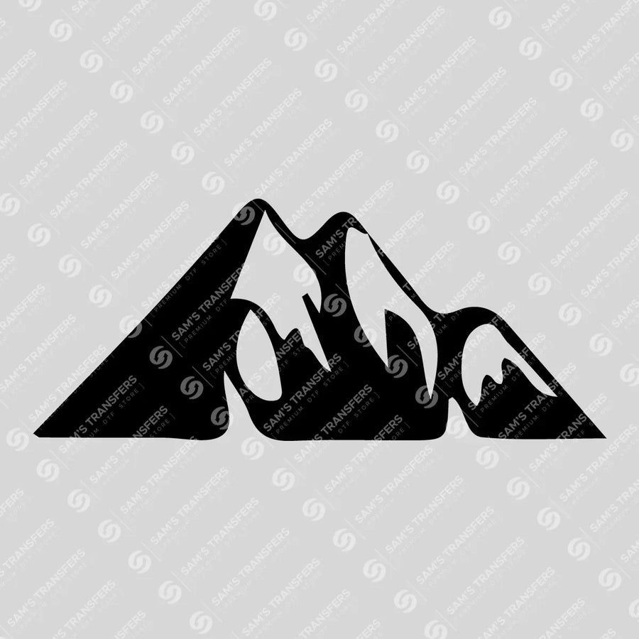 Mountain Range Silhouette Ready-to-Press DTF Transfer | SAT09313
