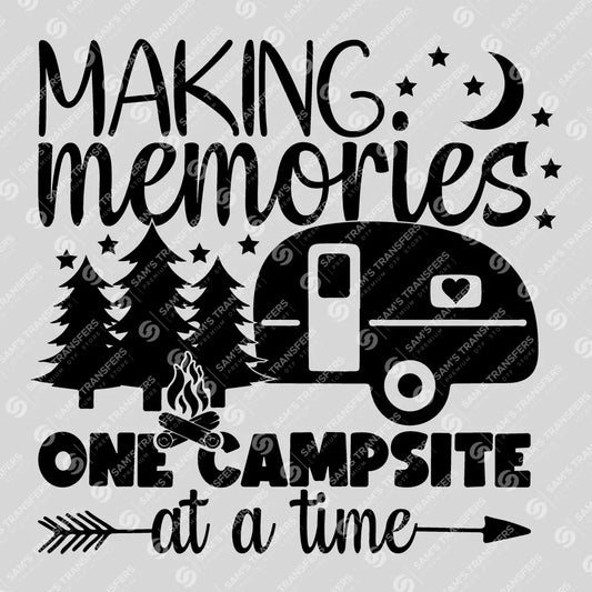 Apparel featuring a Making Memories One Campsite Arrow-themed DTF transfer.