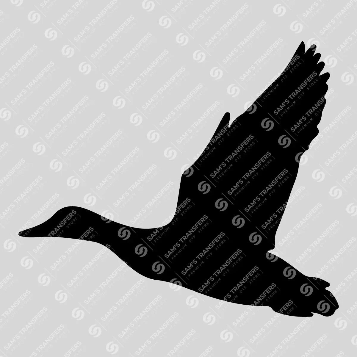 Apparel featuring a Flying Goose-themed DTF transfer.