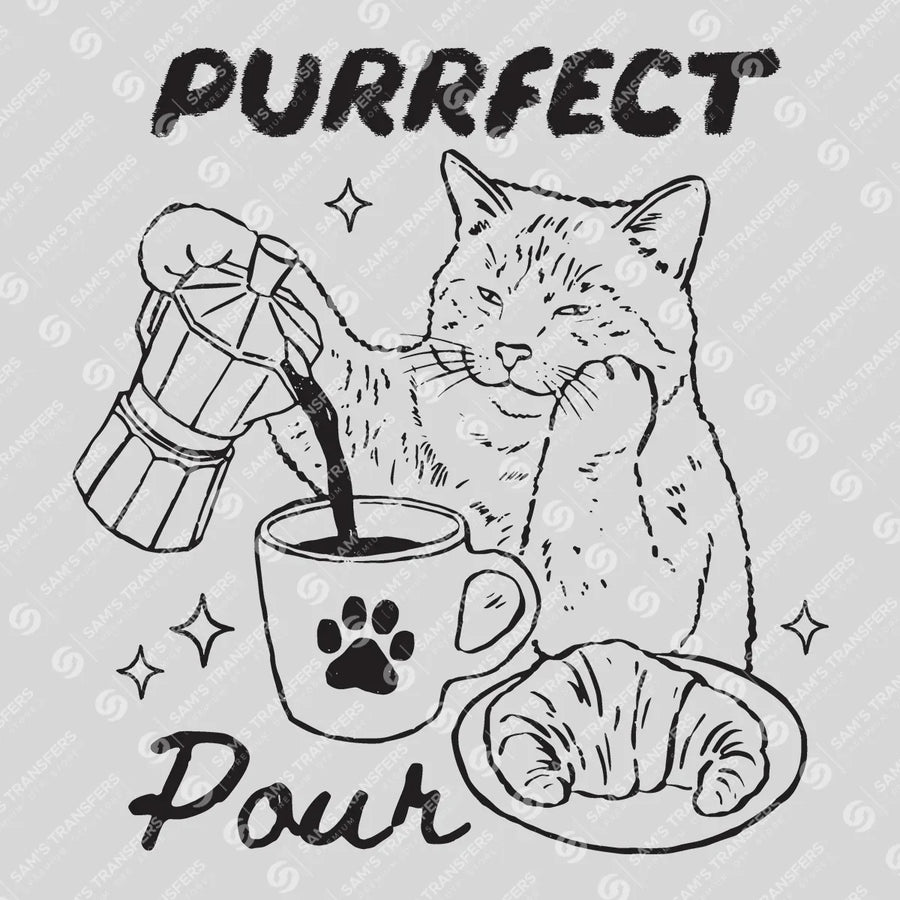 Purrfect Pour Ready-to-Press DTF Transfer | SAT09474