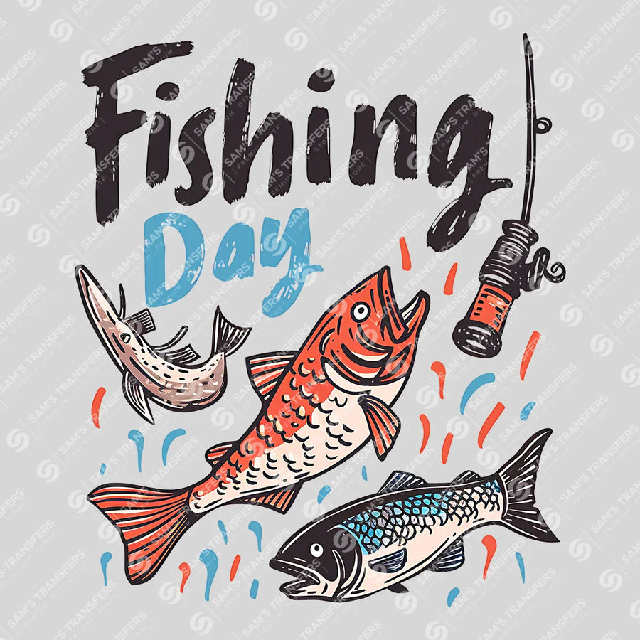 Fishing Day Ready-to-Press DTF Transfer | SAT09507