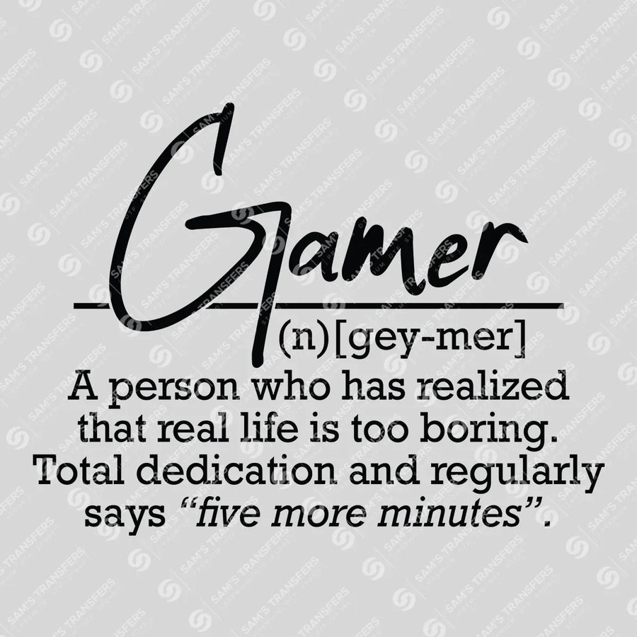 Gamer Definition Ready-to-Press DTF Transfer | SAT09603