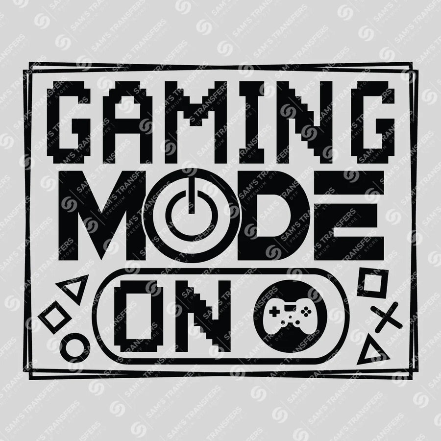 Gaming Mode On Ready-to-Press DTF Transfer | SAT09607