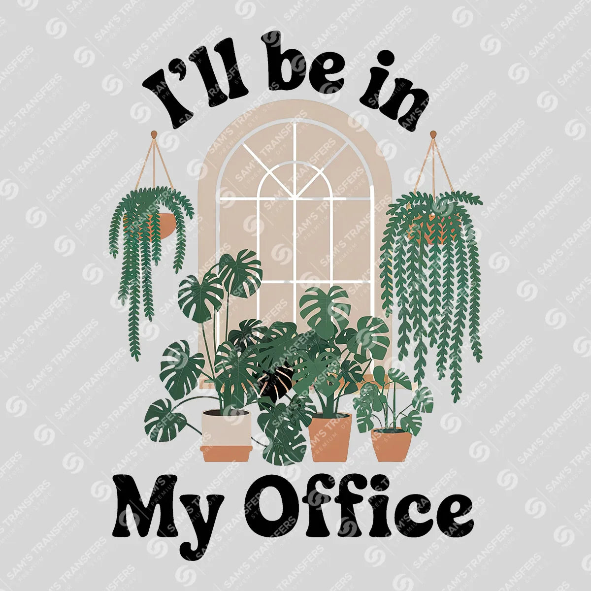 Apparel featuring a I'll Be In My Office-themed DTF transfer.