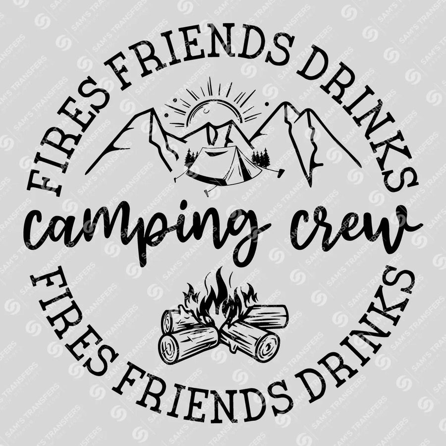Camping Crew Ready-to-Press DTF Transfer | SAT09691