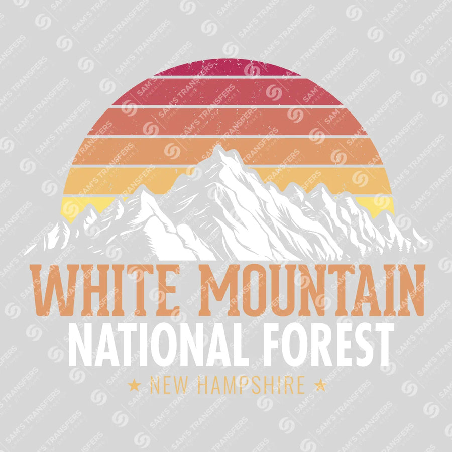 White Mountain National Forest New Hampshire Ready-to-Press DTF Transfer | SAT09729