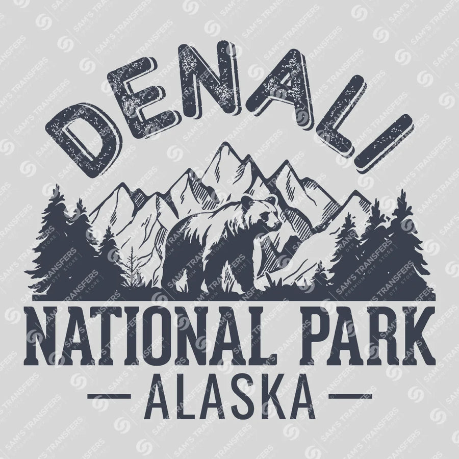 Denali National Park Bear Ready-to-Press DTF Transfer | SAT09732
