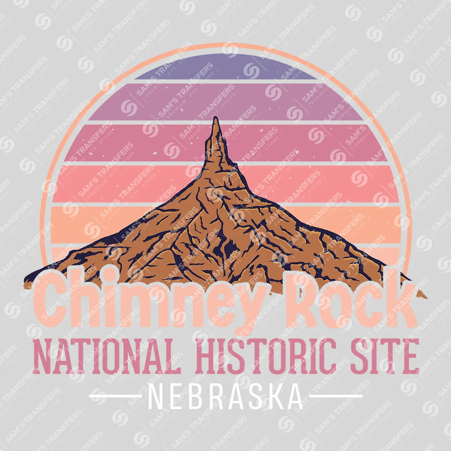 Chimney Rock National Historic Site Ready-to-Press DTF Transfer | SAT09740