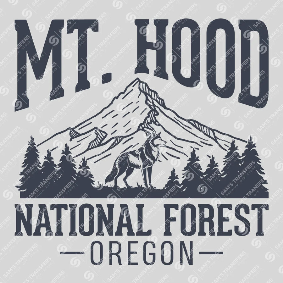 Mount Hood National Forest Oregon Ready-to-Press DTF Transfer | SAT09747