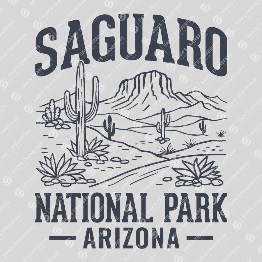 Saguaro National Park Arizona Ready-to-Press DTF Transfer | SAT09751