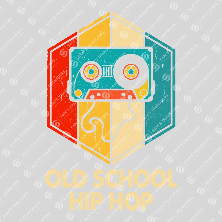 Old School Hip Hop Hexagon Ready-to-Press DTF Transfer | SAT09885