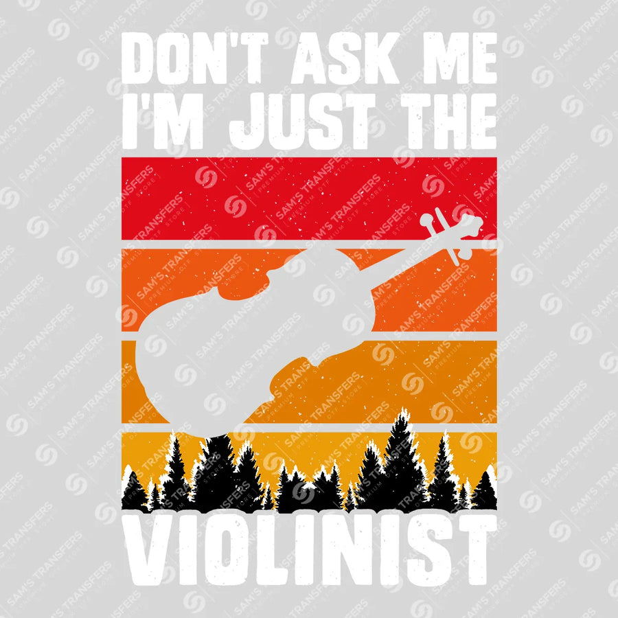 Just The Violinist Ready-to-Press DTF Transfer | SAT09890