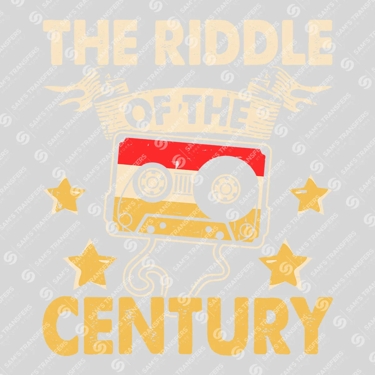 Apparel featuring a The Riddle Of The Century-themed DTF transfer.