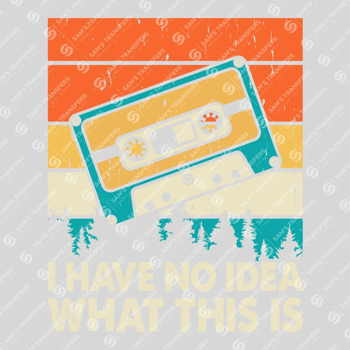 Apparel featuring a I Have No Idea What This Is Forest-themed DTF transfer.