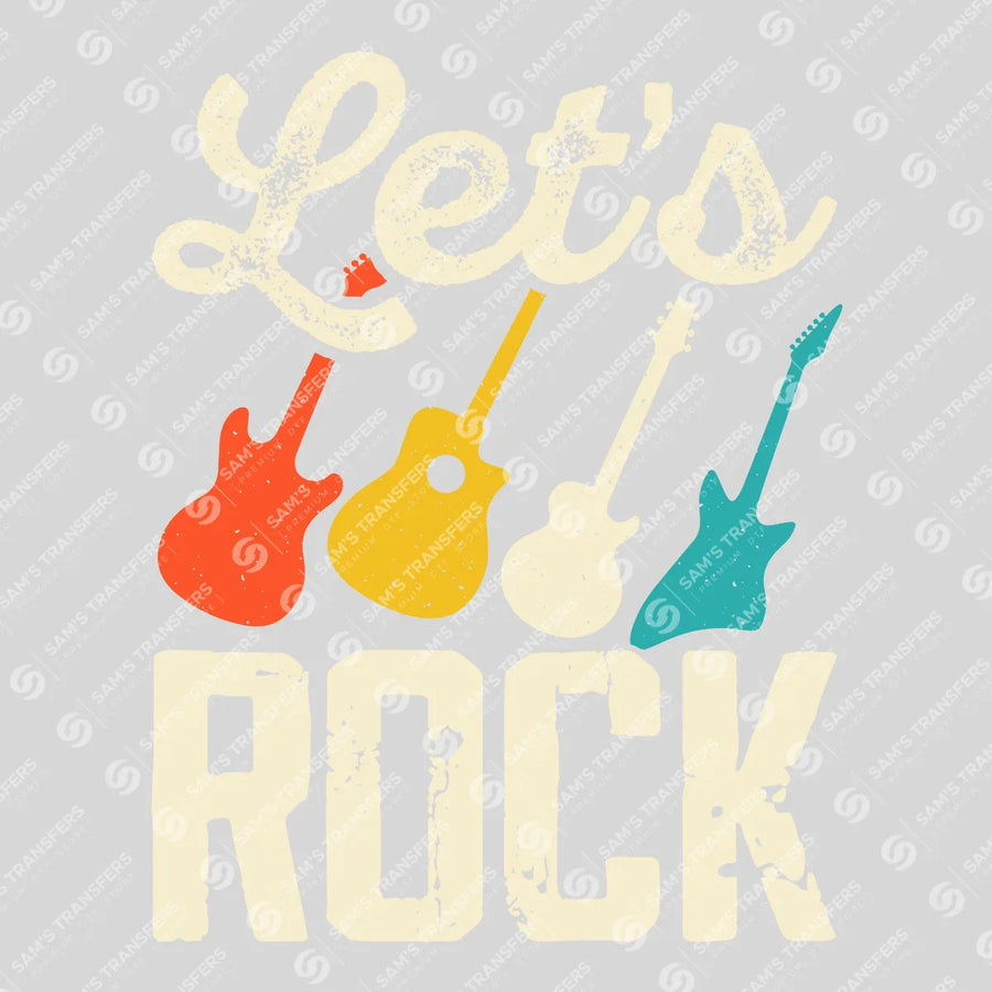 Lets Rock Ready-to-Press DTF Transfer | SAT09920