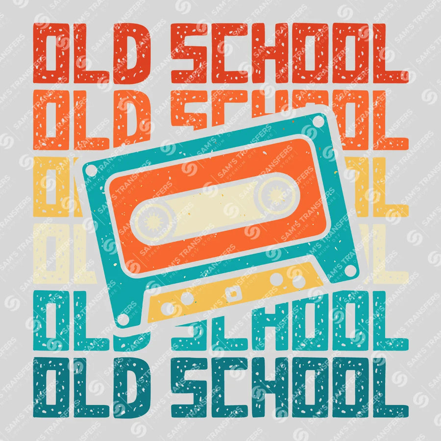 Old School Stacked Ready-to-Press DTF Transfer | SAT09939