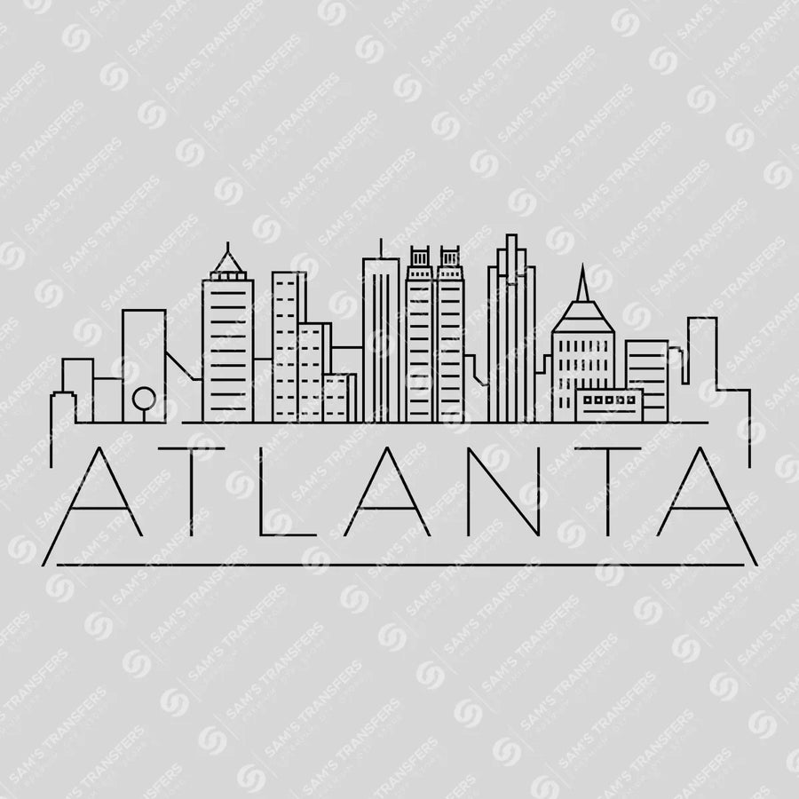 Atlanta Skyline Ready-to-Press DTF Transfer | SAT10001