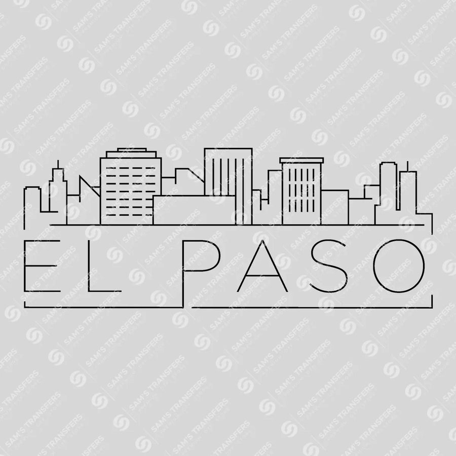 El Paso Skyline Ready-to-Press DTF Transfer | SAT10011