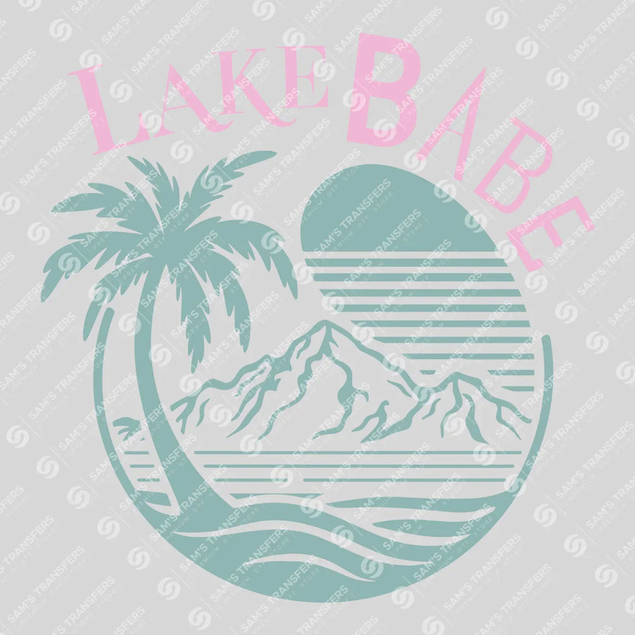 Lake Babe Pastel Ready-to-Press DTF Transfer | SAT10053
