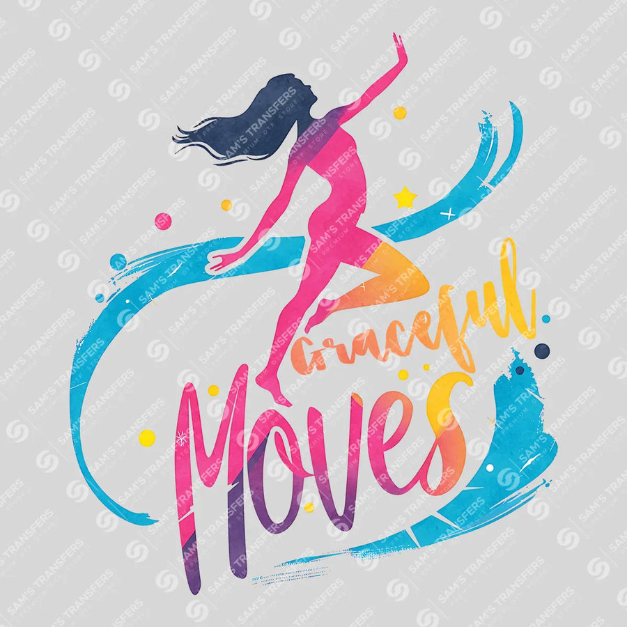 Graceful Moves Ready-to-Press DTF Transfer | SAT10096