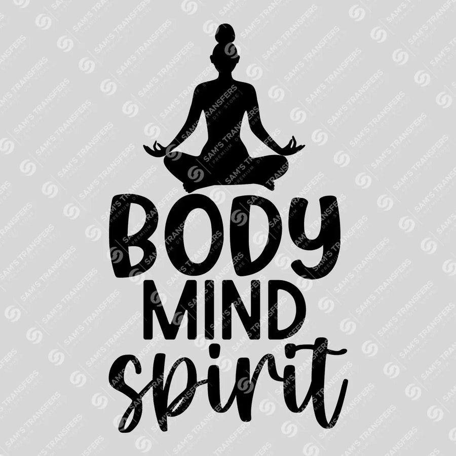 Body Mind Spirit Ready-to-Press DTF Transfer | SAT10103