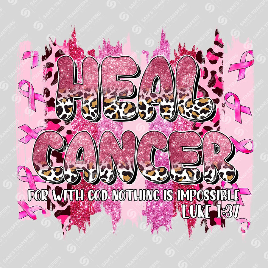 Heal Cancer Leopard Luke 1 37 Ready-to-Press DTF Transfer | SAT10408