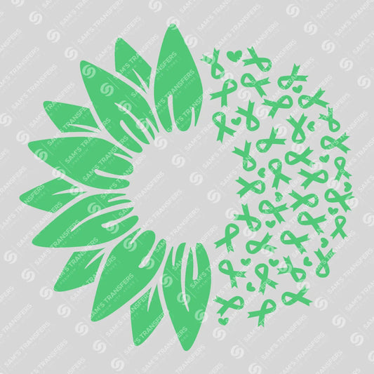 Apparel featuring a Half Sunflower Ribbon Burst-themed DTF transfer.