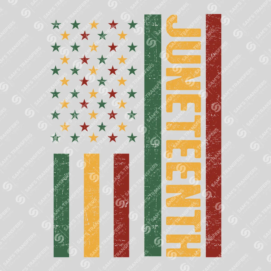 Juneteenth Flag Ready-to-Press DTF Transfer | SAT10575