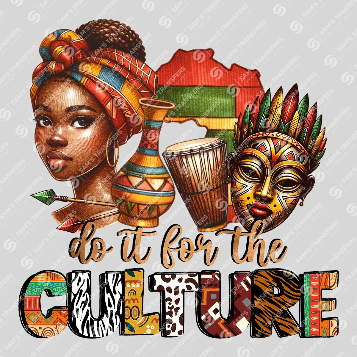 Apparel featuring a Do It For The Culture-themed DTF transfer.