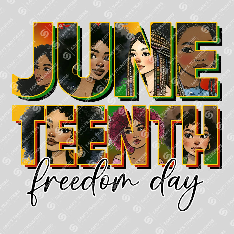 Juneteenth Freedom Day Ready-to-Press DTF Transfer | SAT10622